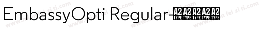 EmbassyOpti Regular字体转换